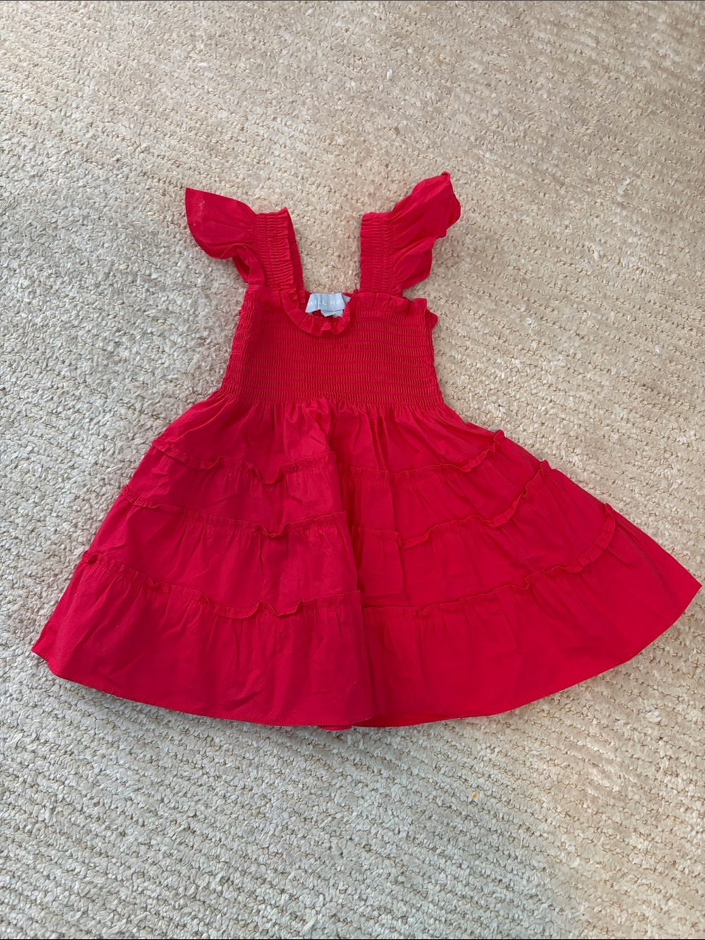 Hill House Kids Red Ruffle Sundress
